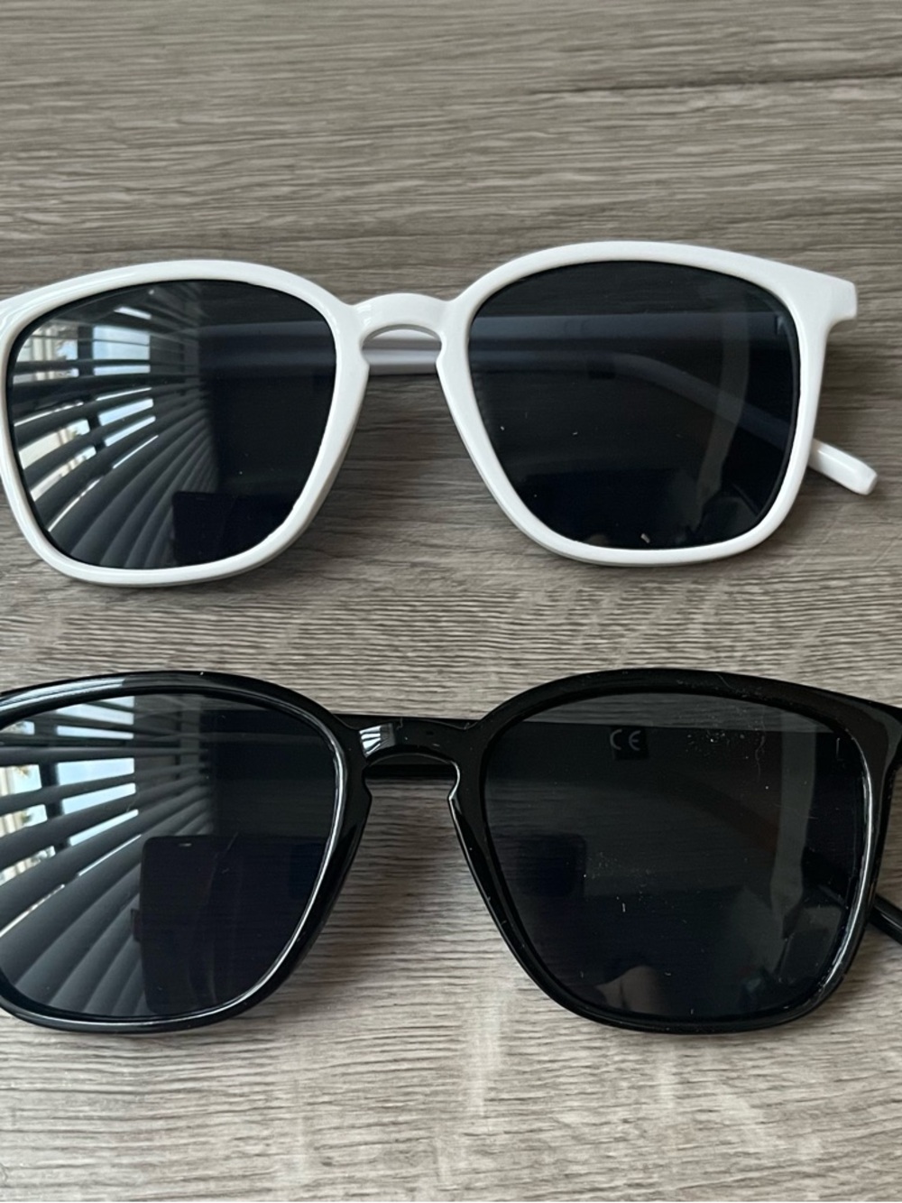 Classic Sunglasses Pair in White and Black